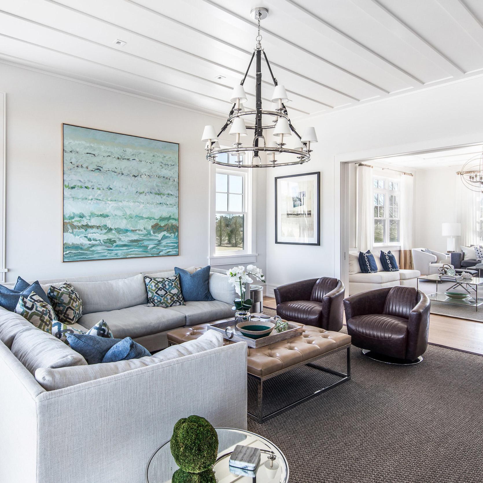 Polo Court Estates Bridgehampton residential project - living room